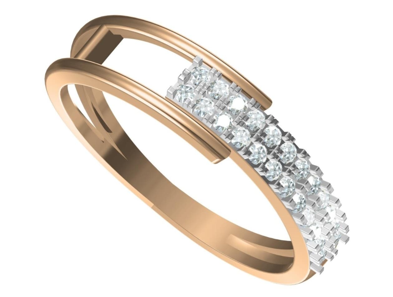 Diamond ring - view 1