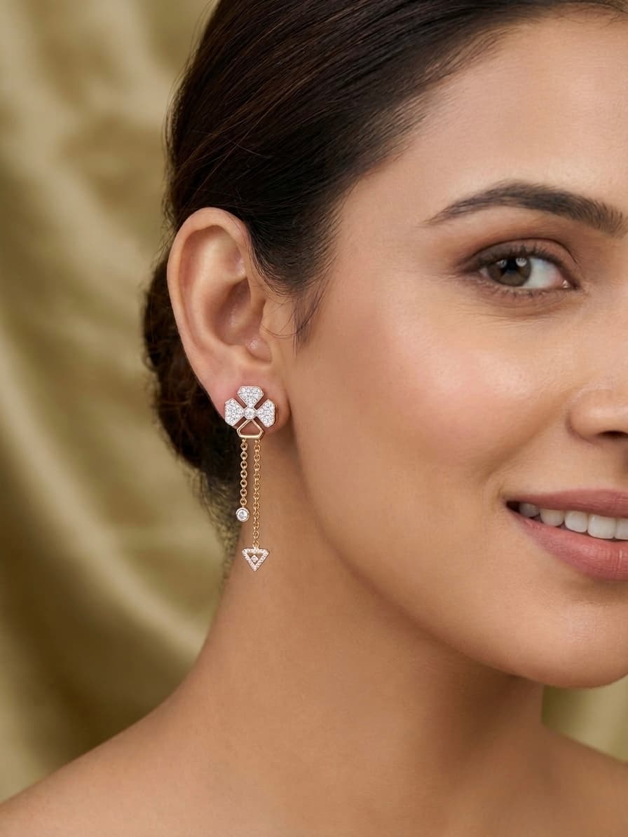 Chandbali Pearl Drop Earrings - view 1