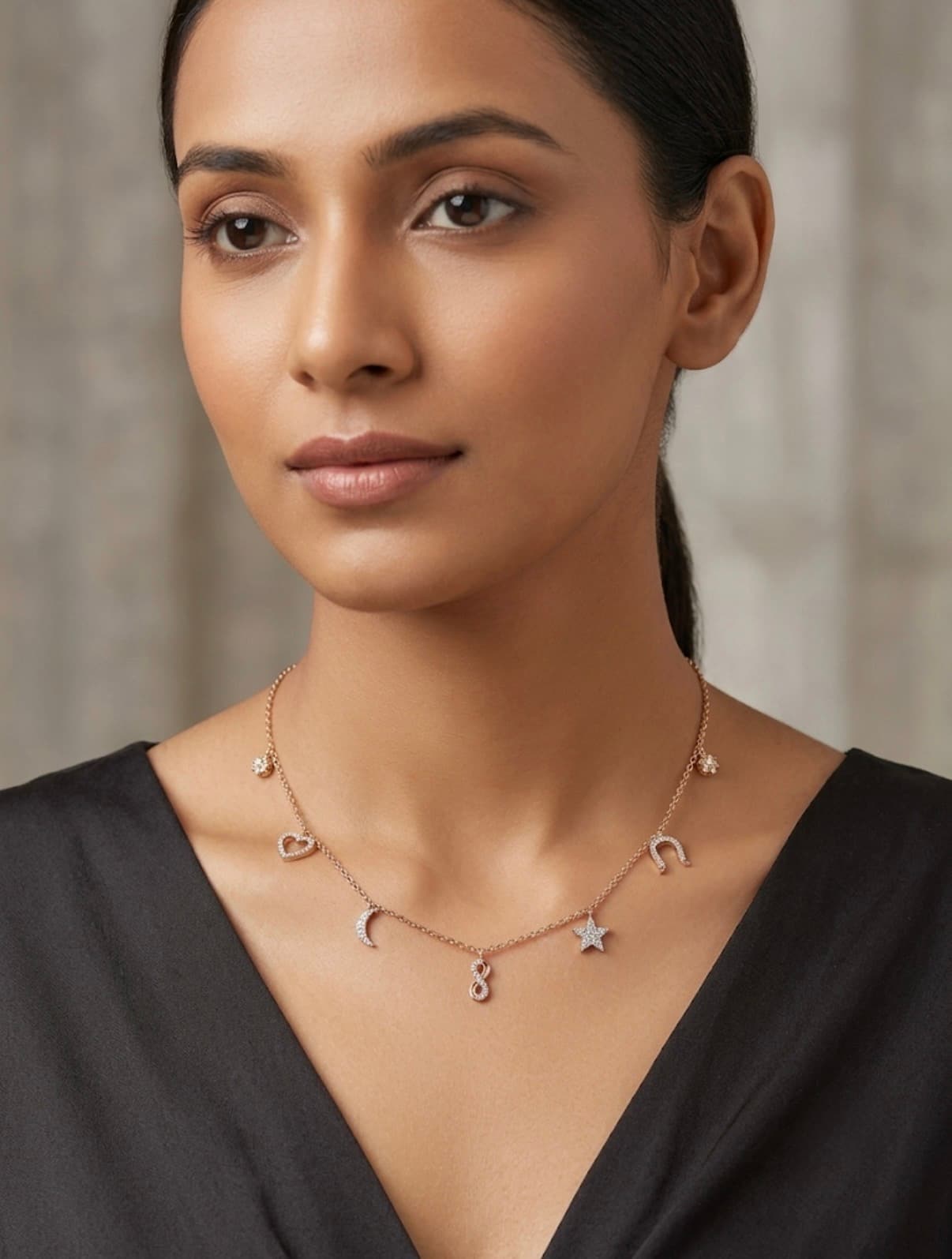 Maharani Gold Necklace - view 1