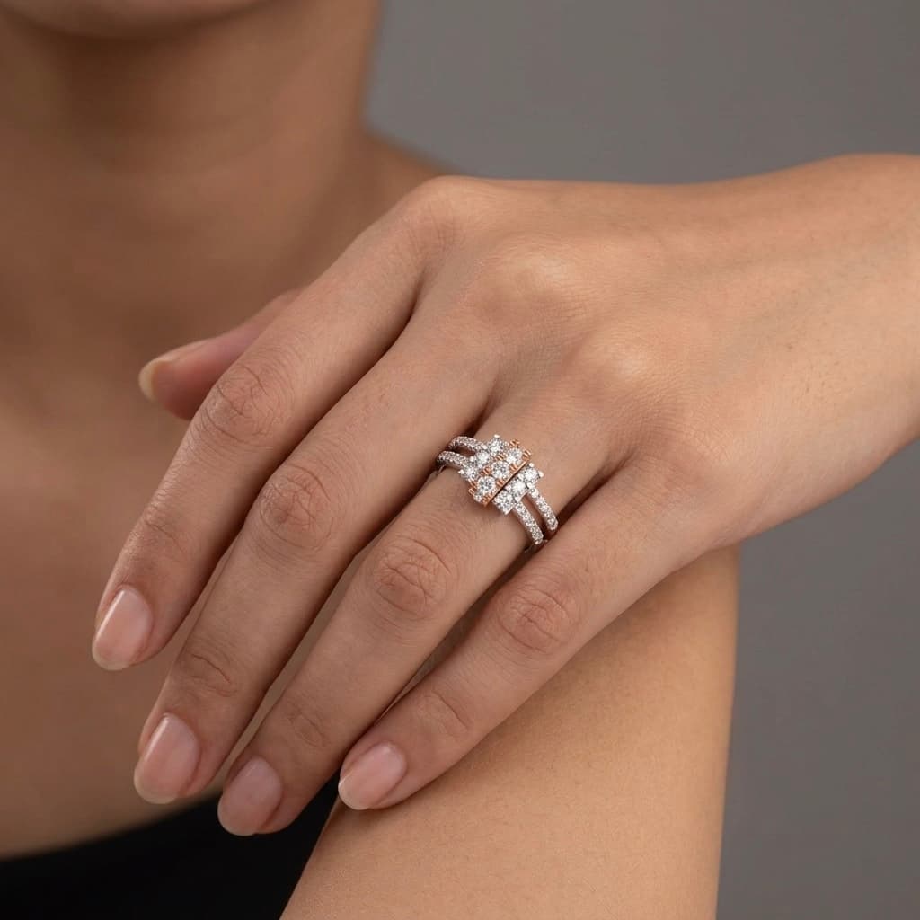 Diamond ring - view 1